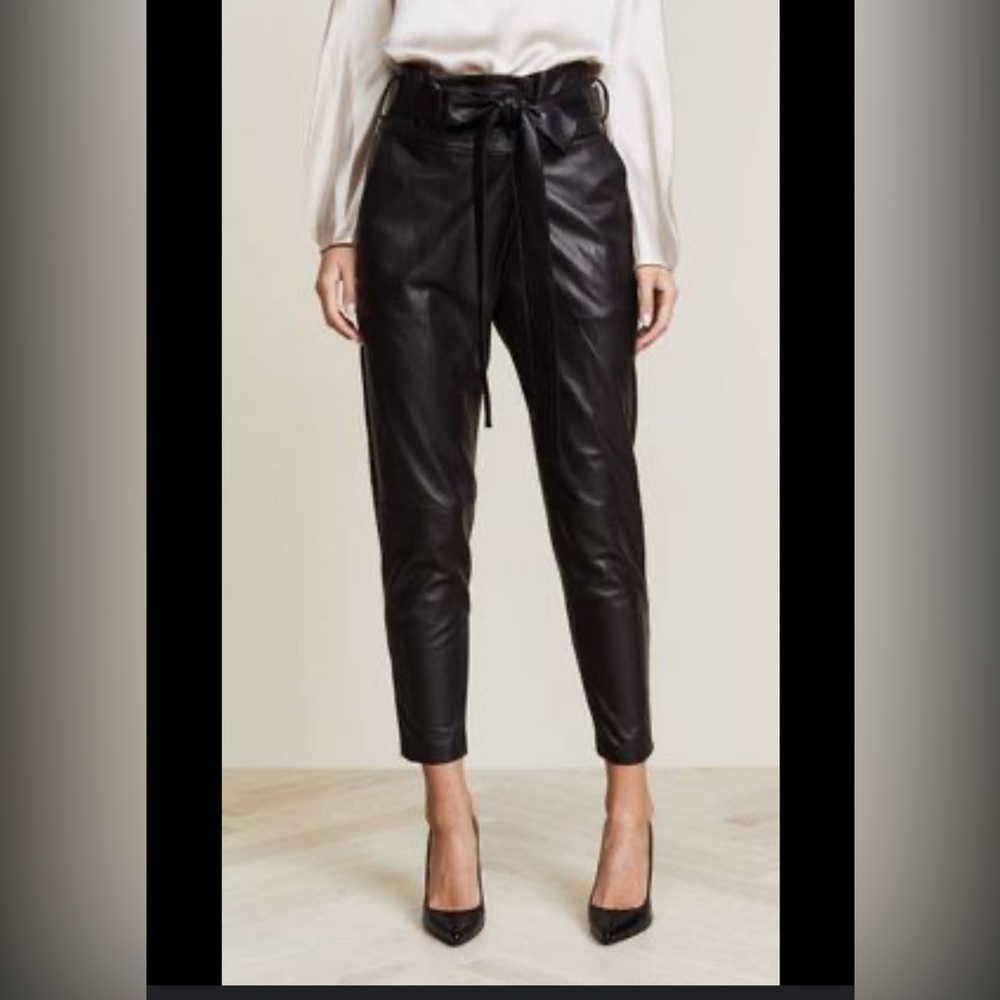 Elegant Black Leather Pants